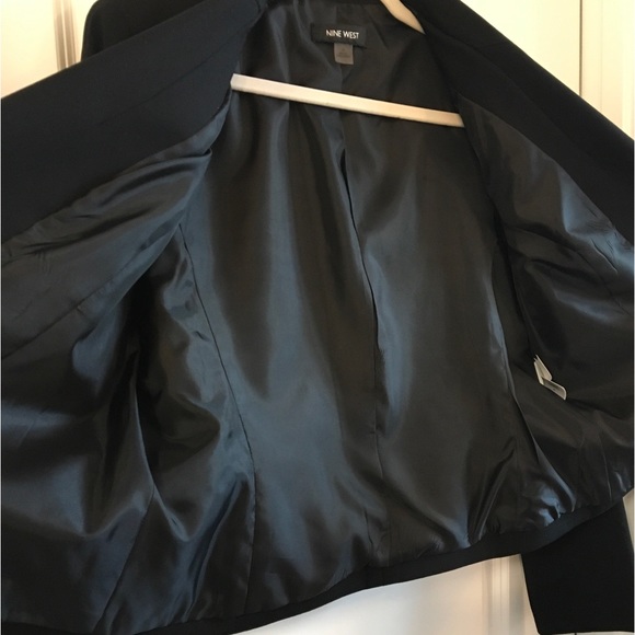 NINE WEST Jacket/Blazer Woman’s Black Sz.14 - Picture 4 of 8